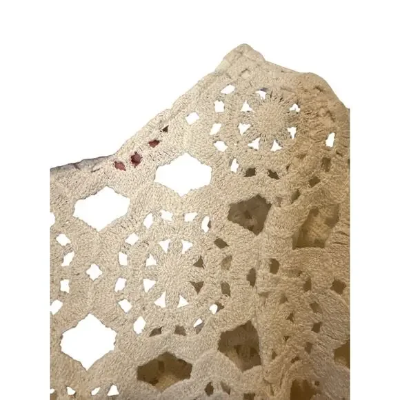 Cara Cara Marsielle Crochet Cotton Midi Dress Cream NWT Size XS - Picture 6 of 10